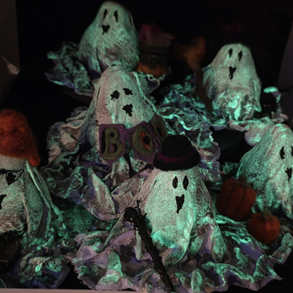 Handcrafted Glow-in-the-Dark Halloween Ghosties