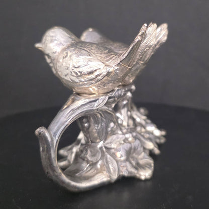 Side view of Weidlich Brothers lovebirds marked Pat. Applied For