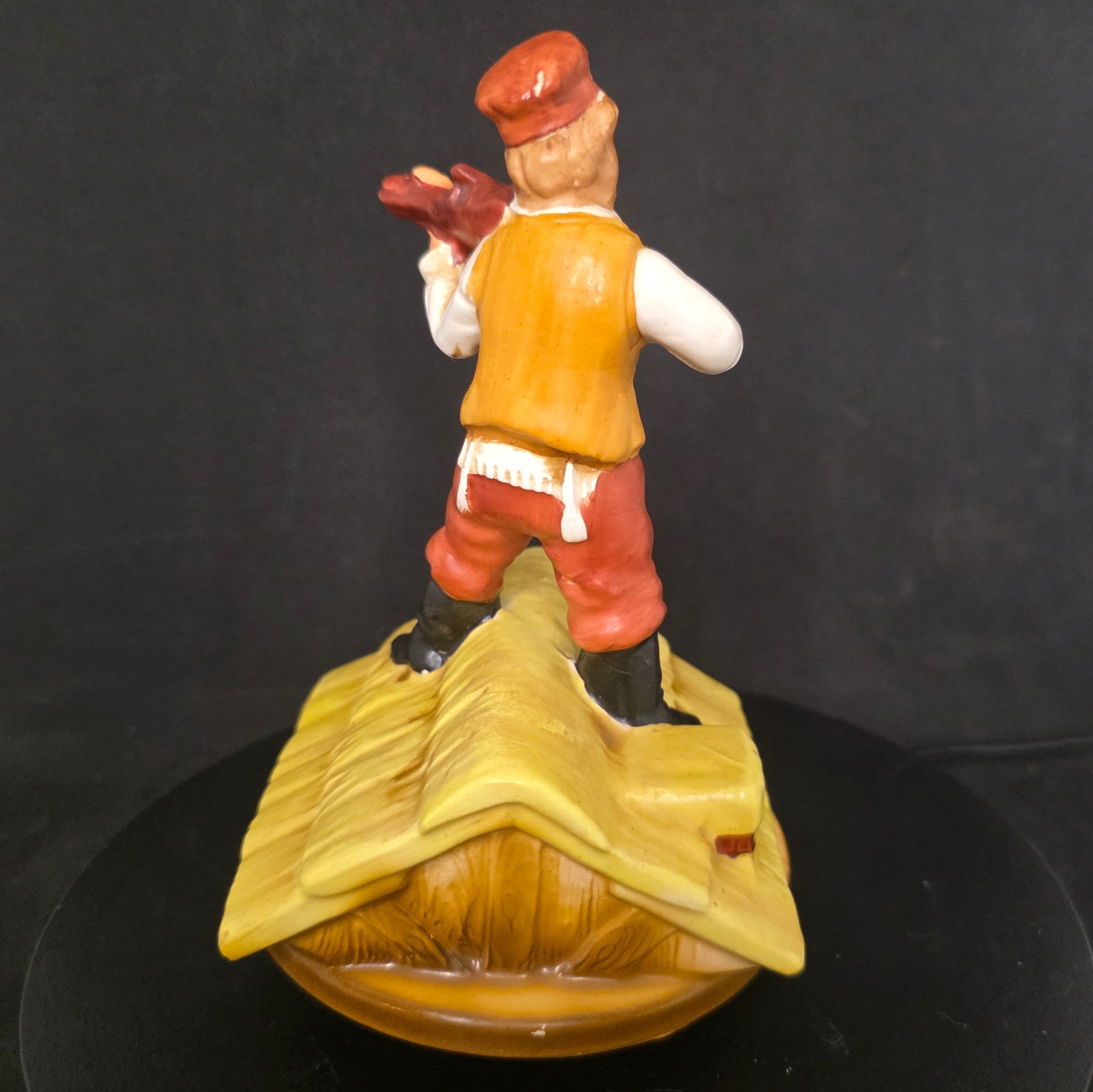Vintage 1960s Fiddler on the Roof musical figurine of Tevye character from Broadway