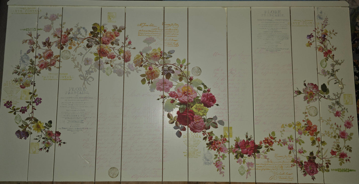 Amish-Crafted Crimson & Cream Garden Bench