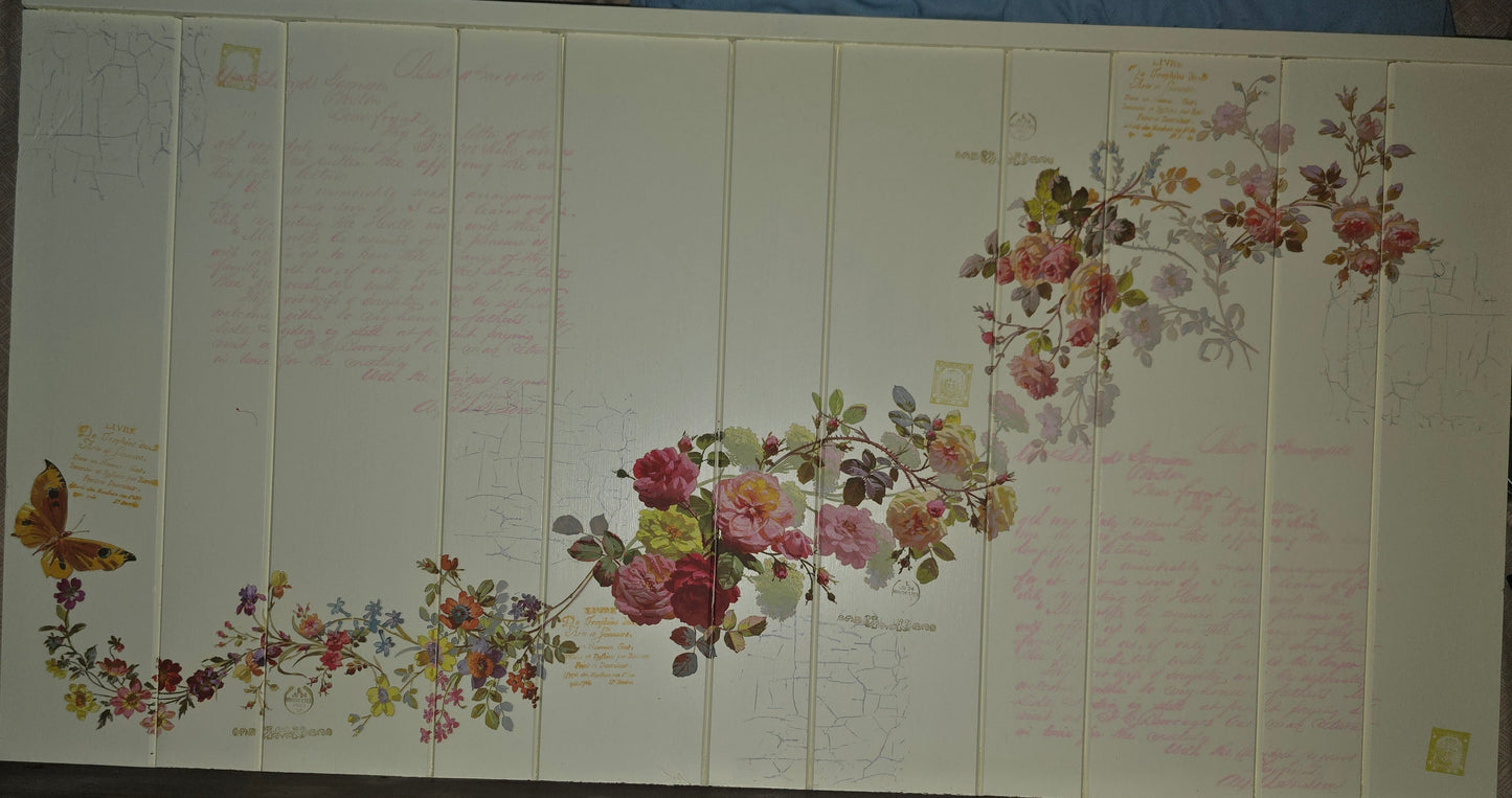 Amish-Crafted Crimson & Cream Garden Bench