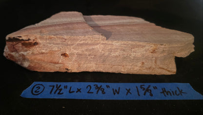 Sandstone with dimensions label on a black background